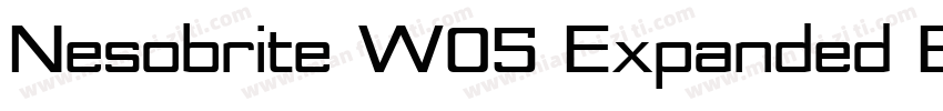 Nesobrite W05 Expanded Black字体转换